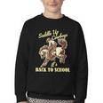 Back To School Cowboy Rodeo Country Western Saddle Up Boys Youth Crewneck Sweatshirt
