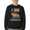 Back To School I Dig Kindergarten Dumping Truck Boys Girls Youth Crewneck Sweatshirt Back To School I Dig Kindergarten Dumping Truck Boys Girls Youth Crewneck Sweatshirt