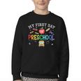 Back To School My First Day Of Pre K Boy Girl Youth Crewneck Sweatshirt Back To School My First Day Of Pre K Boy Girl Youth Crewneck Sweatshirt