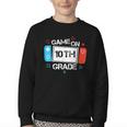 Back To School Game On 10th Grade Gamer Kids Boys Girl Youth Crewneck Sweatshirt