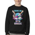 Back To School Game On Fifth Grade Baseball First Day Boys Youth Crewneck Sweatshirt