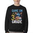 Back To School Game On Third Grade Baseball First Day Boys Youth Crewneck Sweatshirt Back To School Game On Third Grade Baseball First Day Boys Youth Crewneck Sweatshirt