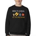 Back To School Let The Spills Begin School Custodian Youth Crewneck Sweatshirt Back To School Let The Spills Begin School Custodian Youth Crewneck Sweatshirt