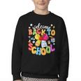 Back To School Pencil Coquette Bow First Day Of School Kids Youth Crewneck Sweatshirt