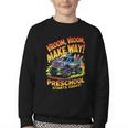 Back To School Preschool Pre-K Monster Truck First Day Boys Youth Crewneck Sweatshirt