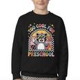 Back To School Raccoon Too Cool For Pre- K Preschool Youth Crewneck Sweatshirt
