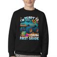 Back To School Ready To Crush 1st Grade Monster Truck Boys Youth Crewneck Sweatshirt Back To School Ready To Crush 1st Grade Monster Truck Boys Youth Crewneck Sweatshirt