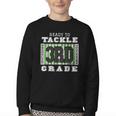 Back To School Ready To Tackle 3rd Grade Football Youth Crewneck Sweatshirt