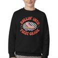 Back To School Rollin Into First Grade Girls Youth Crewneck Sweatshirt Back To School Rollin Into First Grade Girls Youth Crewneck Sweatshirt