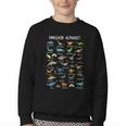 Back To School Types Of Dinosaurs Alphabet Identification Youth Crewneck Sweatshirt