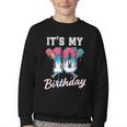 Baseball 10 Year Old Ice Cream Drip 10th Birthday Boys Youth Crewneck Sweatshirt Baseball 10 Year Old Ice Cream Drip 10th Birthday Boys Youth Crewneck Sweatshirt