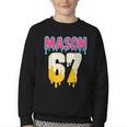 Baseball 6 7 Ice Cream Drip Number 67 Six Seven Meme Youth Crewneck Sweatshirt