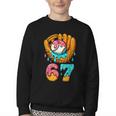 Baseball 67 Ice Cream Drip 67 Six Seven Meme 67th Birthday Youth Crewneck Sweatshirt Baseball 67 Ice Cream Drip 67 Six Seven Meme 67th Birthday Youth Crewneck Sweatshirt