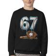 Baseball 67 Six Seven Meme 6-7 Drip Baseball Boys Men Youth Crewneck Sweatshirt