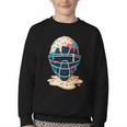 Baseball Catcher Mask Ice Cream Dripping Baseball Boy Youth Youth Crewneck Sweatshirt Baseball Catcher Mask Ice Cream Dripping Baseball Boy Youth Youth Crewneck Sweatshirt
