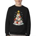 Baseball Christmas Tree Lights Santa Sport Player Lover Xmas Youth Crewneck Sweatshirt Baseball Christmas Tree Lights Santa Sport Player Lover Xmas Youth Crewneck Sweatshirt