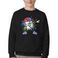 Baseball Dabbing Sports For Boys And Girls Game Day Youth Crewneck Sweatshirt Baseball Dabbing Sports For Boys And Girls Game Day Youth Crewneck Sweatshirt