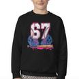 Baseball Drip 67 Meme Six Seven 6-7 Gen Alpha Slang Youth Crewneck Sweatshirt