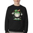 Baseball Drip Ice Cream Boys Kids Shamrock St Patricks Day Youth Crewneck Sweatshirt Baseball Drip Ice Cream Boys Kids Shamrock St Patricks Day Youth Crewneck Sweatshirt