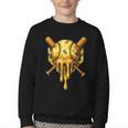 Baseball Drip Ice Cream Camo Cool Youth Crewneck Sweatshirt Baseball Drip Ice Cream Camo Cool Youth Crewneck Sweatshirt