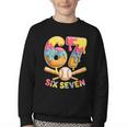 Baseball Drip Ice Cream Number 67 Player Lifestyle Youth Crewneck Sweatshirt Baseball Drip Ice Cream Number 67 Player Lifestyle Youth Crewneck Sweatshirt