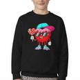 Baseball Drip Ice Cream Valentines Day Baseball Sport Boys Youth Crewneck Sweatshirt Baseball Drip Ice Cream Valentines Day Baseball Sport Boys Youth Crewneck Sweatshirt