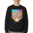 Baseball Drip Number 67 Ice Cream Home Plate Drip Youth Crewneck Sweatshirt Baseball Drip Number 67 Ice Cream Home Plate Drip Youth Crewneck Sweatshirt