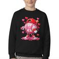 Baseball Drip Valentine Sports Vday Ice Cream Drip Heart Youth Crewneck Sweatshirt Baseball Drip Valentine Sports Vday Ice Cream Drip Heart Youth Crewneck Sweatshirt