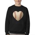 Baseball Heart Shape Valentines Day Love Boys Kids Men Youth Crewneck Sweatshirt Baseball Heart Shape Valentines Day Love Boys Kids Men Youth Crewneck Sweatshirt