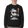 Baseball Ice Cream Drip Sports Boys Kids Youth Men Youth Crewneck Sweatshirt