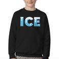 Baseball ICE Ice Cream Drip Baseball Drip Baseball Youth Crewneck Sweatshirt