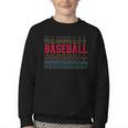 Baseball Layered Text Team Player Coach Youth Youth Crewneck Sweatshirt Baseball Layered Text Team Player Coach Youth Youth Crewneck Sweatshirt