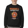 Baseball Lifestyle Ice Cream Drip Baseball Glove Crossed Bat Youth Crewneck Sweatshirt Baseball Lifestyle Ice Cream Drip Baseball Glove Crossed Bat Youth Crewneck Sweatshirt