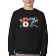 Baseball Lover Drip Number 67 Player 67th Birthday Meme Youth Crewneck Sweatshirt