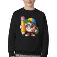 Baseball Lovers Pencil Back To School Kids Boys Girls Youth Crewneck Sweatshirt Baseball Lovers Pencil Back To School Kids Boys Girls Youth Crewneck Sweatshirt