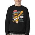 Baseball Player Pencil Back To School Cute Sport Students Youth Crewneck Sweatshirt Baseball Player Pencil Back To School Cute Sport Students Youth Crewneck Sweatshirt