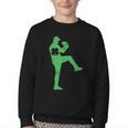 Baseball Shamrock St Patrick's Day Saint Paddy's Youth Crewneck Sweatshirt Baseball Shamrock St Patrick's Day Saint Paddy's Youth Crewneck Sweatshirt
