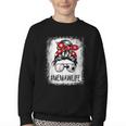 Bleached Memaw Life Soccer Messy Bun Baseball Game Day Youth Crewneck Sweatshirt Bleached Memaw Life Soccer Messy Bun Baseball Game Day Youth Crewneck Sweatshirt