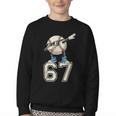 Boys Kids 67 Six Seven Sunglasses Dabbing Baseball Lover Youth Crewneck Sweatshirt Boys Kids 67 Six Seven Sunglasses Dabbing Baseball Lover Youth Crewneck Sweatshirt