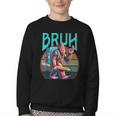 Boys Modern Bruh Big Foot Back To School Graphic Youth Crewneck Sweatshirt Boys Modern Bruh Big Foot Back To School Graphic Youth Crewneck Sweatshirt