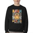 Bruh We Back 4th Grade Vibes Back To School Fourth Grade Youth Crewneck Sweatshirt Bruh We Back 4th Grade Vibes Back To School Fourth Grade Youth Crewneck Sweatshirt