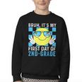 Bruh It's My First Day Of 2nd-Grade Back To School Kids Boys Youth Crewneck Sweatshirt Bruh It's My First Day Of 2nd-Grade Back To School Kids Boys Youth Crewneck Sweatshirt