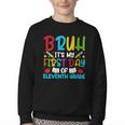 Bruh It's My First Day Of Junior Back To School Youth Crewneck Sweatshirt Bruh It's My First Day Of Junior Back To School Youth Crewneck Sweatshirt