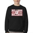 Bulldogs Class Of 2026 Back To School Senior Spirit M Youth Crewneck Sweatshirt Bulldogs Class Of 2026 Back To School Senior Spirit M Youth Crewneck Sweatshirt