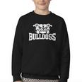 Bulldogs Mascot Back To School Team Spirit Youth Crewneck Sweatshirt