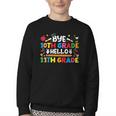 Bye 10th Grade Hello 11th Grade Back To School Kids Boys Youth Crewneck Sweatshirt