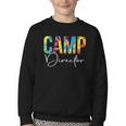 Camp Director Women Tie Dye Back To School Appreciation Day Youth Crewneck Sweatshirt Camp Director Women Tie Dye Back To School Appreciation Day Youth Crewneck Sweatshirt