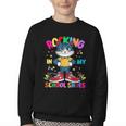 Cat Rocking In My School Shoes Back To School Kids Tee Youth Crewneck Sweatshirt Cat Rocking In My School Shoes Back To School Kids Tee Youth Crewneck Sweatshirt