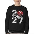 Class Of 2027 Cheer Red Senior 2027 Back To School Youth Crewneck Sweatshirt Class Of 2027 Cheer Red Senior 2027 Back To School Youth Crewneck Sweatshirt