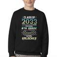 Class 2033 Gaming 6th Grade Level Unlocked Back To School Youth Crewneck Sweatshirt Class 2033 Gaming 6th Grade Level Unlocked Back To School Youth Crewneck Sweatshirt